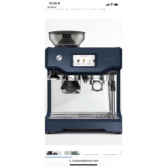 Breville Other - Breville ® Barista Touch ™ Damson Blue Espresso Machine